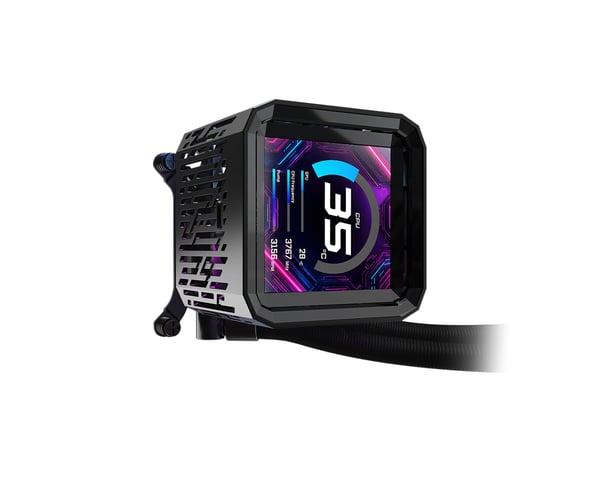 Miniatyrbillede 11 af 11: Asrock Phantom Gaming 360 LCD Processor Væskekølingssæt 12 cm Sort