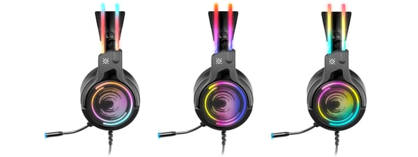Defender Cosmo Pro Headset Ledningsført Spil Sort