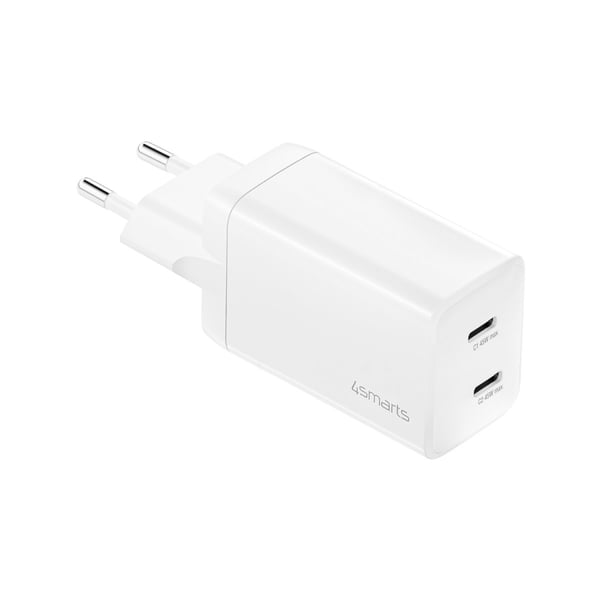 4smarts 540400 mobiililaitteen laturi Universaali Valkoinen AC Pikalataus Sisätila