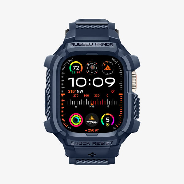 Miniatyrbild 1 av 14: SPIGEN RUGGED ARMOR ”PRO” APPLE WATCH ULTRA 1 / 2 (49 MM) MARINBLÅ