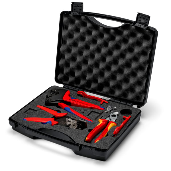 Miniatyrbillede 2 af 3: Knipex 97 91 04 V01 kabelklipper Kabelsæt Grå, Orange, Rød
