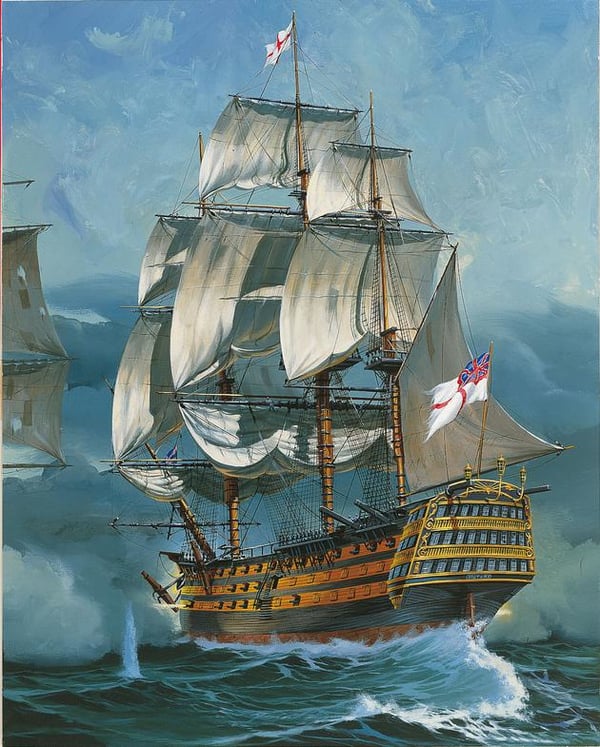 Revell Battle of Trafalgar Segelfartygsmodell Monteringssats 1:225