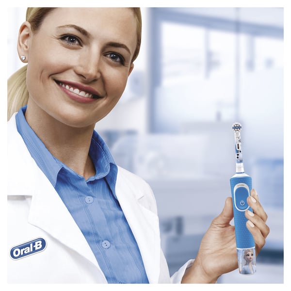 Miniatyrbild 3 av 9: Oral-B Kids 80324393 elektriska tandborstar Barn Blå, Rosa