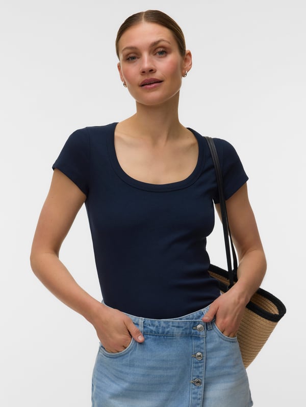 Vero Moda VMCHLOE T-shirt Bomuld, Elastin