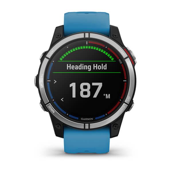 Miniatyrbillede 6 af 11: Garmin quatix 7 3,3 cm (1.3") MIP 47 mm Digital 260 x 260 pixel Berøringsskærm Blå Wi-Fi GPS (satellit)