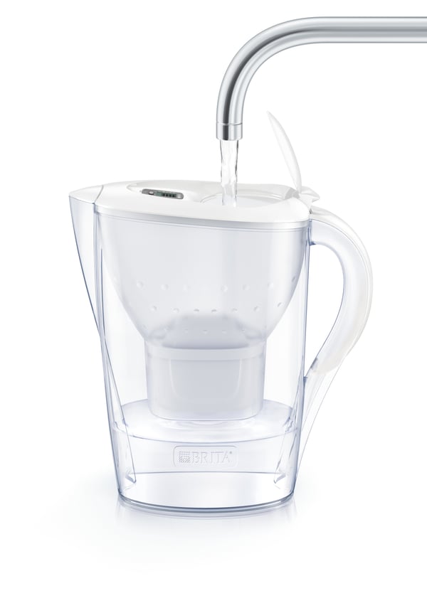 Brita 1024045 vandfilter Kande vandfilter 2,4 L Transparent, Hvid