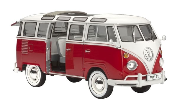 Revell VW T1 Samba Bus Modellbuss Monteringssats 1:24