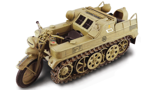 Italeri KETTENKRAD Military motorcycle model Monteringssæt 1:9