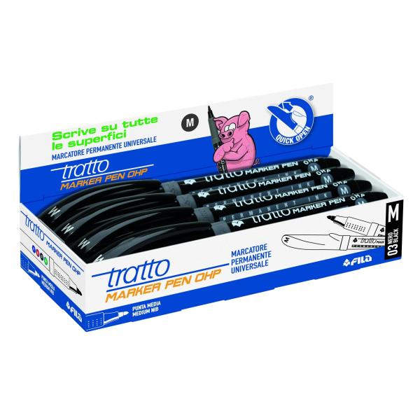Tratto 806703 märkpennor 8 styck Svart
