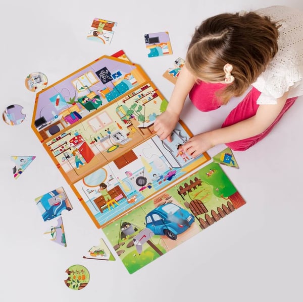 Miniatyrbillede 5 af 6: Adventerra Games My Eco House Puslespil 12 stk Uddannelse