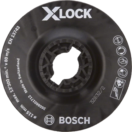 Miniatyrbild 1 av 5: Bosch 2 608 601 712 vinkelslipare tillbehör Fästplatta