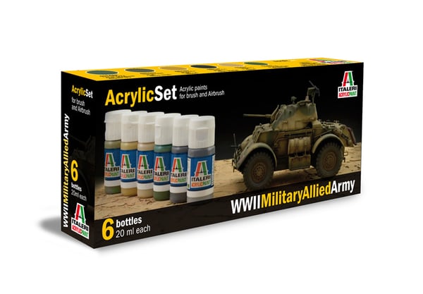 Pikkukuva 1 / 2: Italeri 440AP akryyliväri 120 ml Vihreä, Silitysrauta, Oliivi, Keltainen Pullo