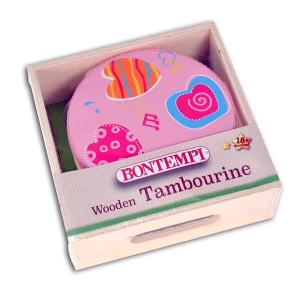 Miniatyrbillede 6 af 9: Bontempi Wooden Tambourine