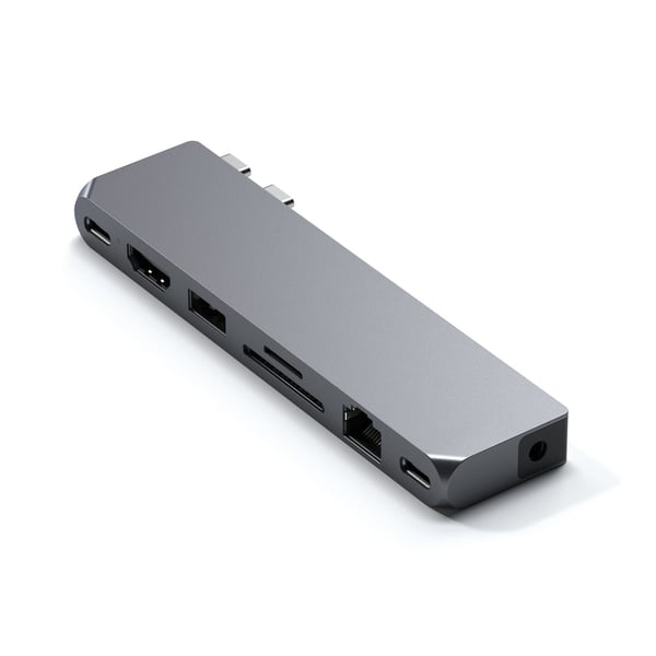 Satechi ST-UCPHMXM kannettavien tietokoneiden telakka ja porttitoistin 2 x USB 3.2 Gen 2 (3.1 Gen 2) Type-C Harmaa Satechi ST-UCPHMXM kannettavien tietokoneiden telakka ja porttitoistin 2 x USB 3.2 Gen 2 (3.1 Gen 2) Type-C Harmaa