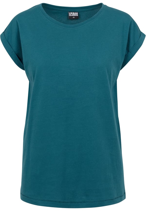 Urban Classics Ladies Extended Shoulder Tee T-shirt Rund hals Kort ærme Bomuld, Jersey