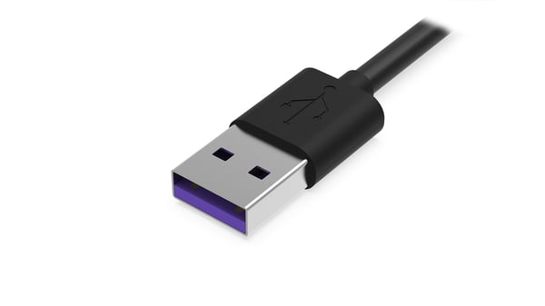 Miniatyrbillede 3 af 6: KRUX KRX0054 USB-kabel USB 2.0 1,2 m USB A USB C Sort
