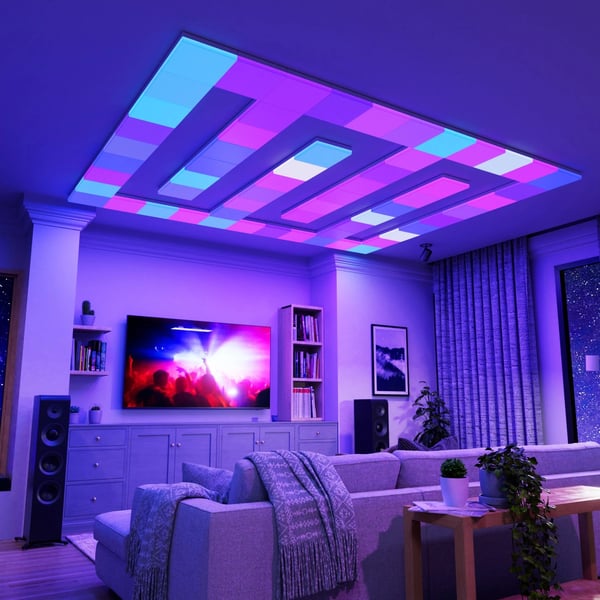 Miniatyrbillede 6 af 6: Nanoleaf NF083E00-1SL intelligent belysning Intelligent loftslys Wi-Fi
