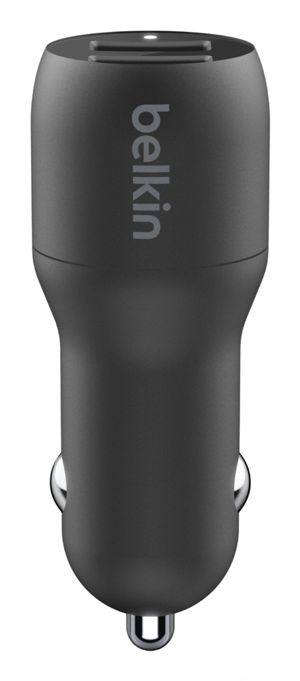 Miniatyrbillede 3 af 5: Belkin BoostCharge dobbeltoplader - bilstrømforsyning - 24 watt - 4,8 A - 2 udgangsporte (USB)