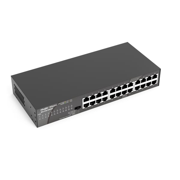 Ruijie Networks RG-ES124GD verkkokytkin Hallitsematon Gigabit Ethernet (10/100/1000) Musta
