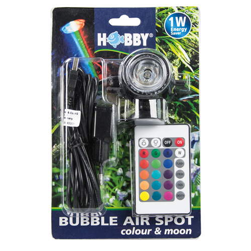 Miniatyrbillede 1 af 18: HOBBY Aquaristik Bubble Air Spot colour & moon LED Vekselstrøm Sort