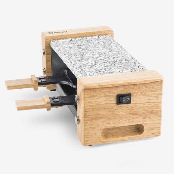 H.Koenig WOD2 raclette grill 2 person(er) 350 W Sort, Grå, Hvid, Træ