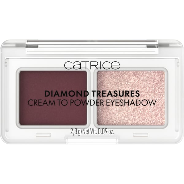 CATRICE Diamond Treasures Eyeshadow ögonskugga 2,8 g 060 Burgundy Glitz Matt, Skimmer CATRICE Diamond Treasures Eyeshadow ögonskugga 2,8 g 060 Burgundy Glitz Matt, Skimmer