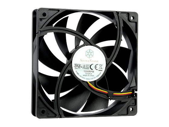 Miniatyrbillede 6 af 6: Silverstone FN121-P Computerkabinet Ventilator 12 cm Sort