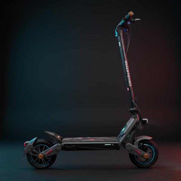 Miniatyrbild 3 av 12: smartGyro SG27-619 elektrisk sparkcykel Svart, Grå 25 km/t 12,5 Ah