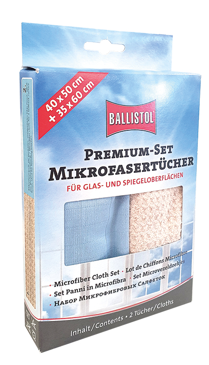 Ballistol 23736 rengøringsklud Mikrofiber Beige, Blå 2 stk