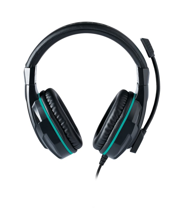 NACON PCGH-110 hovedtelefoner/headset Ledningsført Spil Sort, Turkis