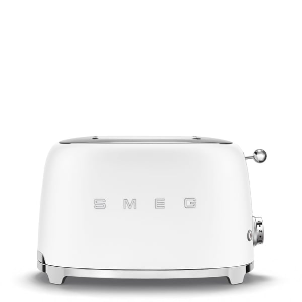 Smeg TSF01WHMEU 50-luvun tyylinen 2-viipaleen leivänpaahdin, mattavalkoinen (TSF01WHMEU)