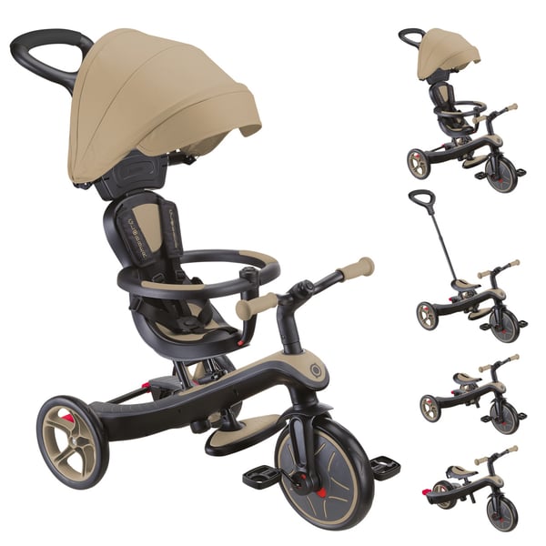 Globber Explorer Trike 4in1 trehjulet cykel Børn Forside drev Stående
