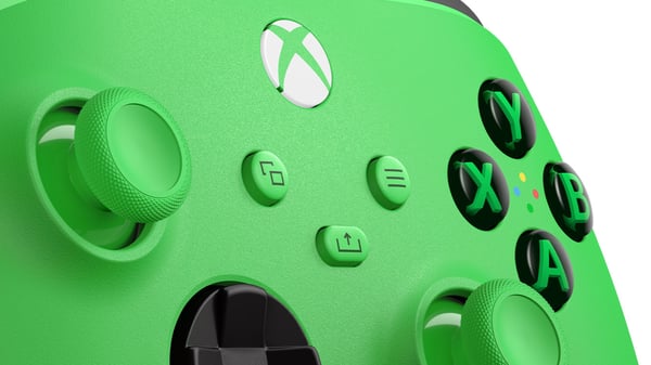 Miniatyrbillede 2 af 6: Microsoft EP2-29916 spil-controller Grøn, Hvid Bluetooth Gamepad Analog/digital Android, PC, Xbox One, Xbox Series S, Xbox Series X, iOS