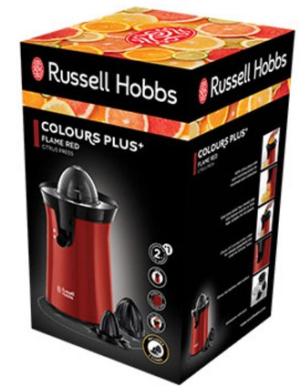 Russell Hobbs Colour Plus+ elektrisk citruspress 60 W Svart, Röd