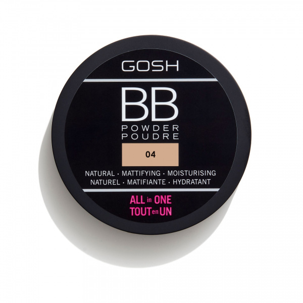 Miniatyrbild 4 av 4: GOSH BB Powder ansiktspuder 6,5 g 04 Beige