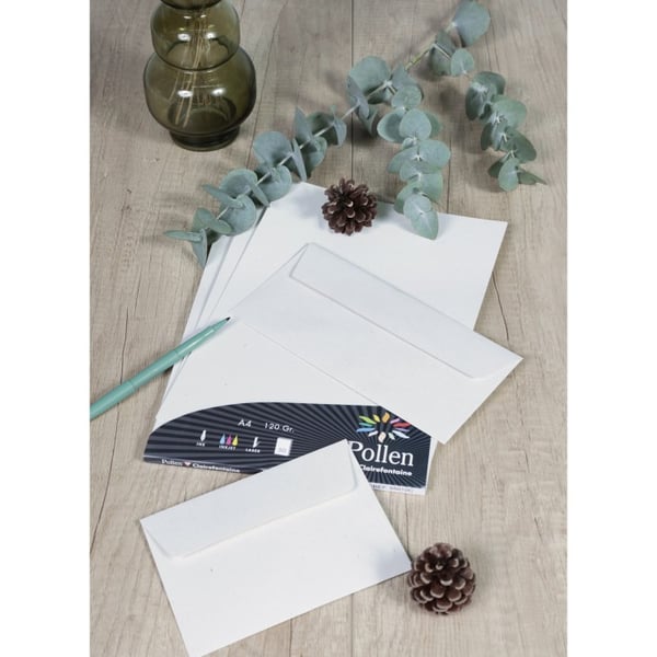 Clairefontaine 55012C kuvert DL (110 x 220 mm) Hvid