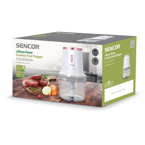 Miniatyrbillede 6 af 11: Sencor SCB 9000WH elektrisk madhakker 0,5 L Lyserød, Hvid
