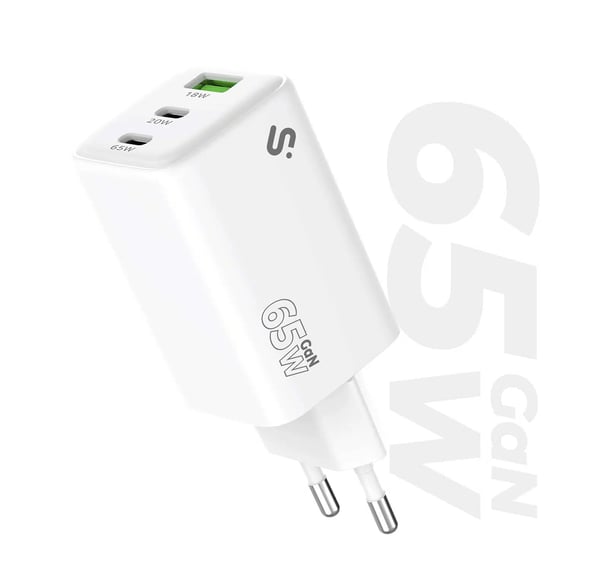 SUBBLIM SUBCHG-6G6530 oplader til mobil enhed Universel Hvid Vekselstrøm Hurtig opladning Indendørs