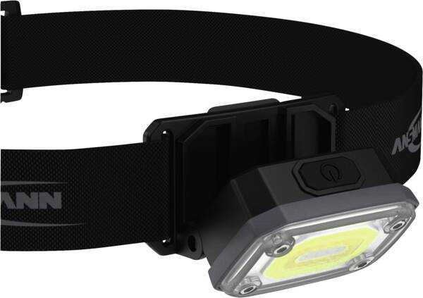 Ansmann HD350R Musta Taskulamppu otsanauhalla LED