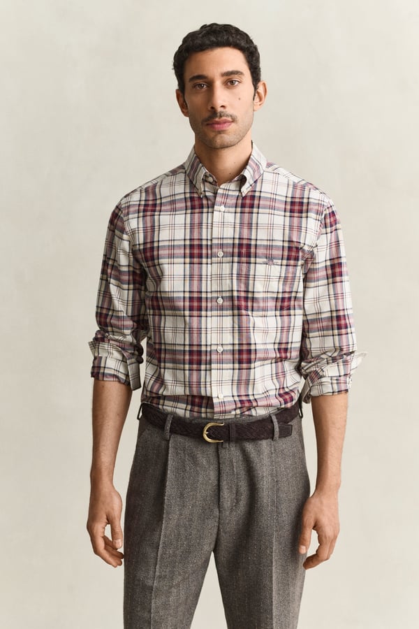 Gant 3263001-676 Skjorta Button down-krage Långärmad Bomull
