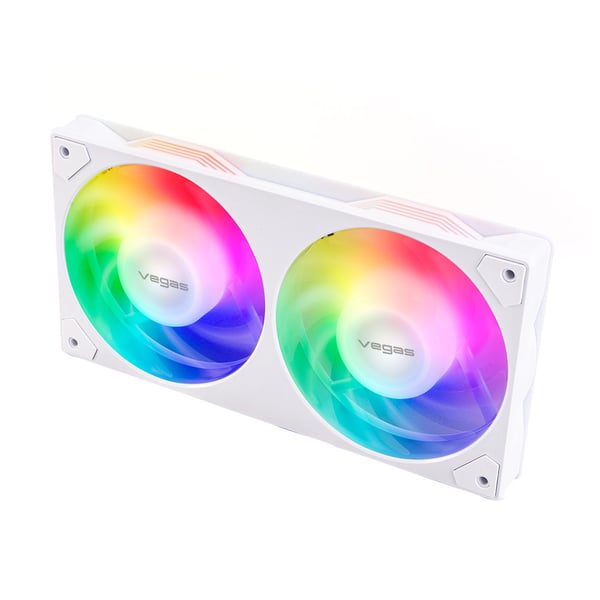 Miniatyrbillede 1 af 6: Akasa VEGAS A24 Computerkabinet, Processor Ventilator 12 cm Hvid 1 stk