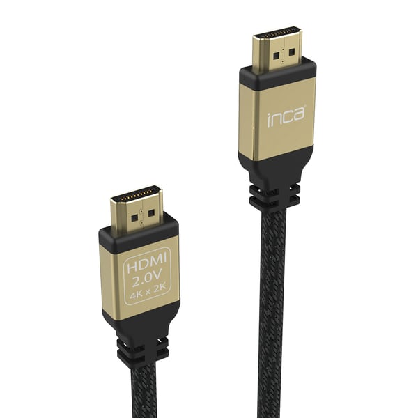 Inca IHD-02 HDMI-kaapeli 2 m HDMI-tyyppi A (vakio) Musta, Kulta