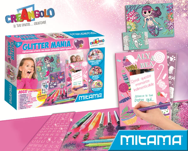 Pikkukuva 2 / 2: Mitama Laboratorio Glitter Mania con pennarelli e 1000 accessori