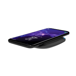 RealPower FreeCharge-10 Smartphone Sort Trådløs opladning Hurtig opladning Indendørs