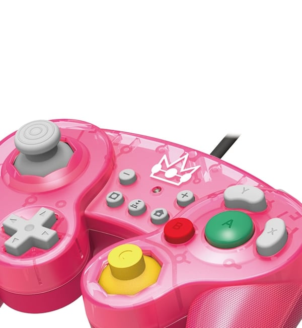 Miniatyrbillede 5 af 7: Hori Battle Pad (Peach) Lyserød USB Gamepad Analog/digital Nintendo Switch
