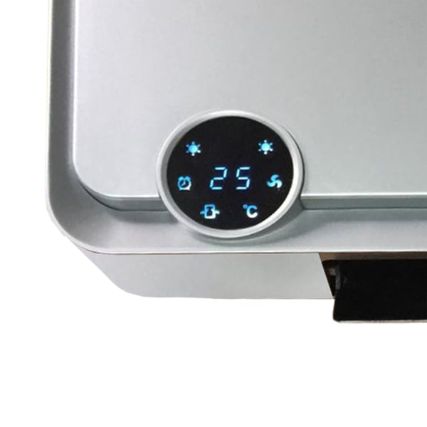 Miniatyrbild 5 av 9: Argoclima KOMPASS elektrisk rumsvärmare inomhus Silver 2000 W Elektrisk värmefläkt
