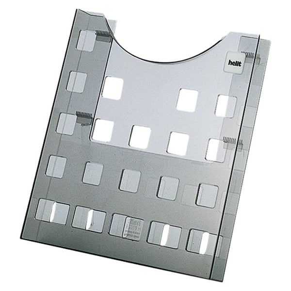 Helit H6102508 dokumentholder Polystyren Grå, Transparent