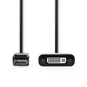 Miniatyrbild 1 av 4: Nedis CCGP37250BK02 videokabeladapter 0,2 m DisplayPort DVI-D Svart