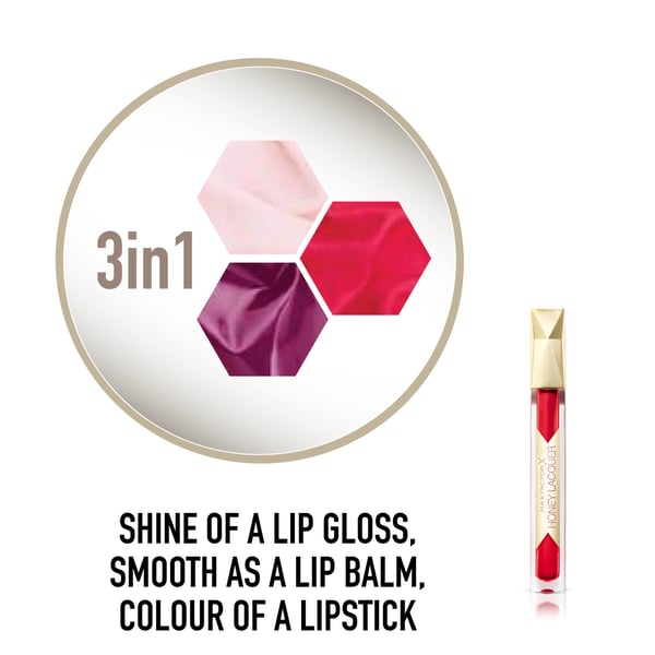 Pikkukuva 5 / 6: Max Factor Colour Elixir Honey Lacquer 4 ml 25 Floral Ruby