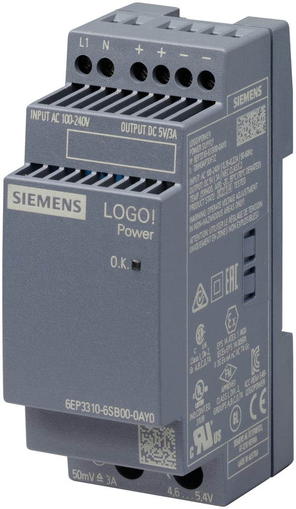 Siemens 6EP3310-6SB00-0AY0 virta-adapteri ja vaihtosuuntaaja Sisätila Monivärinen